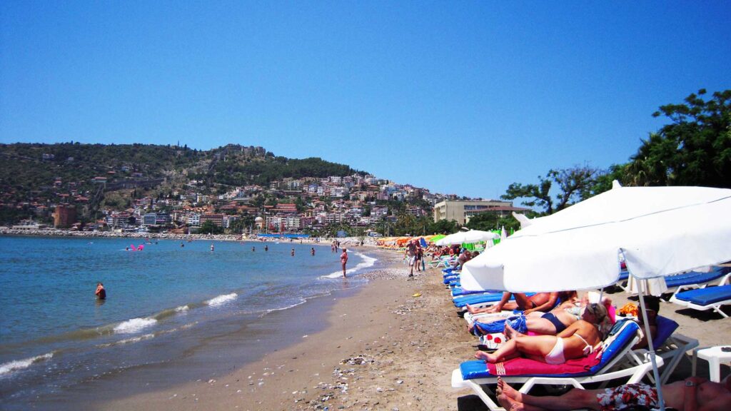 Stranden ved Alanya, Tyrkiet